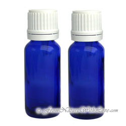 10 ml Cobalt Bottle With Tamper Resistant Cap