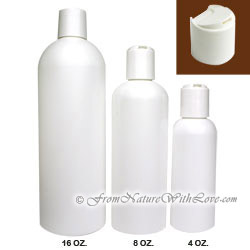 8 oz. HDPE Cosmo Round Bottle With Disc Cap