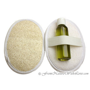 Large Oval Loofah Terry Pad