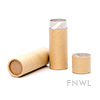 1 oz. Brown Paperboard Push-Up Tube with Cap