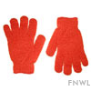 Orange Nylon Bath Gloves (pair)